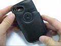 PDair Leather case for HTC S620 - Book Type (Black)