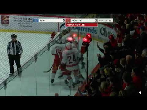 Barron Second Period hat trick goal- Yale vs. Cornell on 10-9-2019