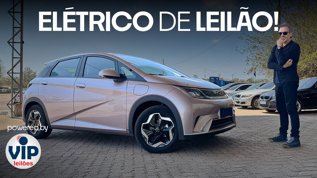 ELÉTRICO DE LEILÃO! BYD Dolphin com apenas 7.000 km na VIP Leilões!