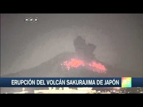 Volcán del suroeste de Japón registra una erupción de gran magnitud
