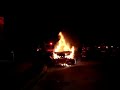Monroe twp Car fire