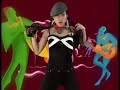 Dancers in a studio infront of a Bluescreen, then background was added using an Amiga 1200 with a ChromaKey+ and a SuperGen SX genlock