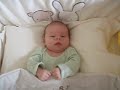 Tim in his cot
