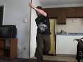 taken at my friend's bachelor party.  the humpty hump comes on and awaaaay he goes!  behold the power of beer!