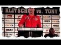 WLADIMIR KLITSCHKO X TONY THOMPSON PRESS CONFERENCE- BERN SWITZERLAND