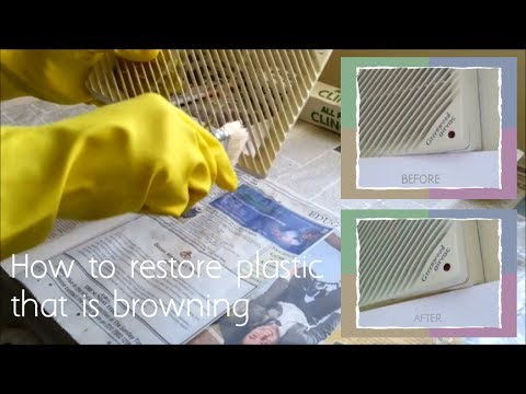 how to whiten sun yellowed plastic