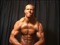 teeange bodybuilder josh riley poses backstage