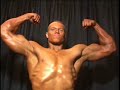 teeange bodybuilder josh riley poses backstage