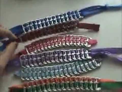 chapas de latas - un tutorial muy fácil de cómo hacer una pulsera con anillas de latas. No olvidéis los comentarios! Dedicado a las chicas de TopModel Seguidme en mi blog: myd...