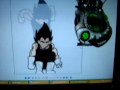 Vegita rocking out to toss me right round from stupid mario bros movie