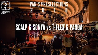 Scalp & Sonya vs T-Flex & Panda – Juste Debout Paris 2018 Popping Semi Final
