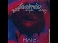 hate is the fourth release by sarc�fago. this is the first pure death metal album by the band.
line-up:
wagner lamounier - guitars, vocals 
gerald minelli - bass & backing vocals 
eug�nio 