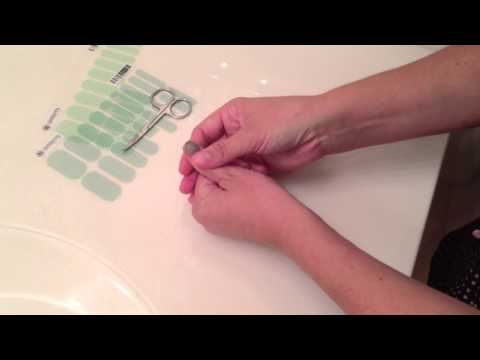 how to apply jamberry nails with rice bag