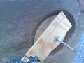 Carving a chamfer in Rammed Earth Porthole Window, Exciting!