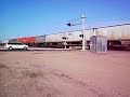 EB BNSF Z/Stacker Passing Thru Daggett CA at Hi Speed
