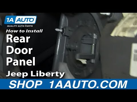 How To Install Replace Remove Rear Door Panel 2002-07 Jeep Liberty