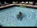 Idiot dives into the shallow end
