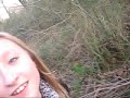 me and mikki went to the woods and we were frickin' scared, and it wasnt even dark.