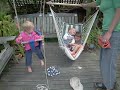 Swinging on the deck