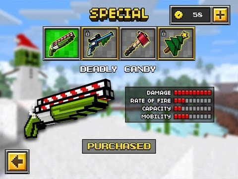 Pixel Gun 3D (Minecraft Style) Multiplayer iOS Review w/ Special Weapons (Xmas Pack)