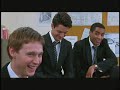 the tony award winning play the history boys written by alan bennett makes its screen debut starring dominic cooper and samuel barnett, students of a british school for boys with dreams of attending ivy league colleges in oxford and cambridge. dominic and samuel say their schooling wasn't half as glamorous as depicted in the film.
