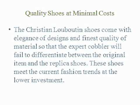 Christian Louboutin Sale -- Outsmart Those around You by Wearing Designer Footwear