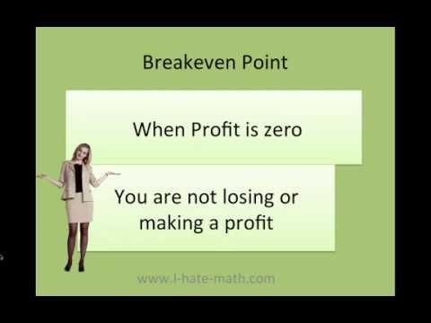 how to calculate break even point