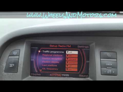 How to change menu language for MMI system of Audi A6 (C6 4F)