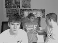 no one knows the camera is on. Look out for the slap and the elbo in the back