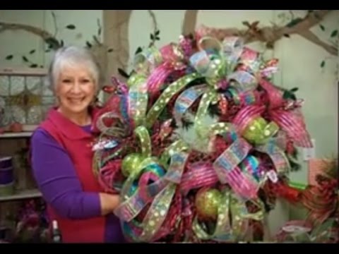 how to attach xmas wreath to door