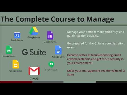 G Suite administrator course - Introduction to provisioning and creating users