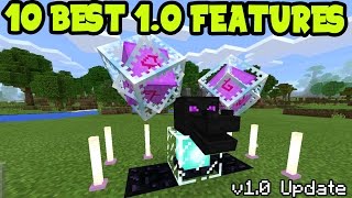 10 BEST Minecraft Pocket Edition 1.0 NEW RELEASED Features! MCPE 1.0 Update Top 10 (MCPE 1.0 Update)
