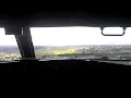 aterrizaje desde la cabina en un boeing 737 aeromexico
