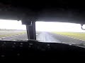 aterrizaje desde la cabina en un boeing 737 aeromexico