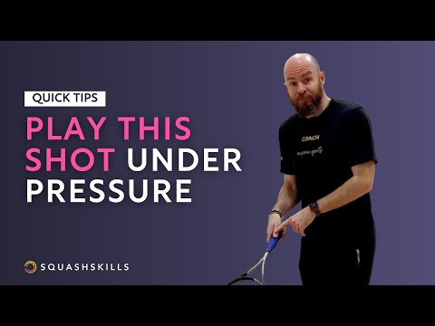 Squash Tips: Backhand Flick From The Front Under Pressure