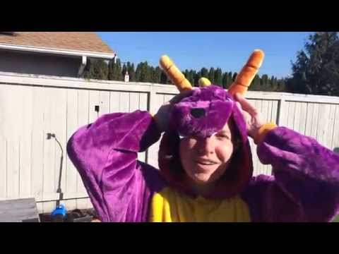 ★★★★☆  Newcosplay Purple Dragon Kigurumi Halloween Onesie Costume - Amazon