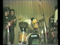 Drummer falls through chair