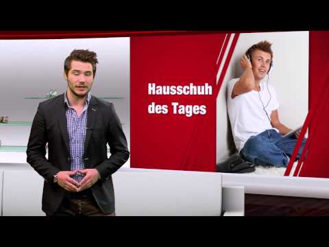 Herren Hausschuhe in Übergrößen. Große Herrenschuhe bei schuhplus. Schuh des Tages - 01.12.2014