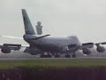 Landing Jade Cargo Boeing 747-400 schiphol polderbaan