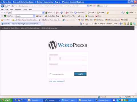 how to login to wordpress blog