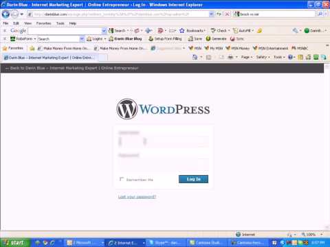 how to login to wordpress blog