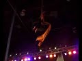 david brown dancing on the aerial silks to the song fuckalot by the layabouts