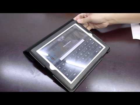 Smart Wake up/Sleep Foldable Leather Case for Apple iPad 2 (Genuine Leather) LC-PD2168-BK