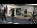 Boxing training - working the mitts (focus pads)