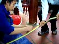 Vietnam Le Mat snake eating Vietnam Le Mat snake eating
