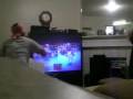 my cousin and i playing wii...looking like fools but having fun nonetheless neither of us know wth we're doing and can you tell that we can't fight in real life? i'm a lover not a fighter