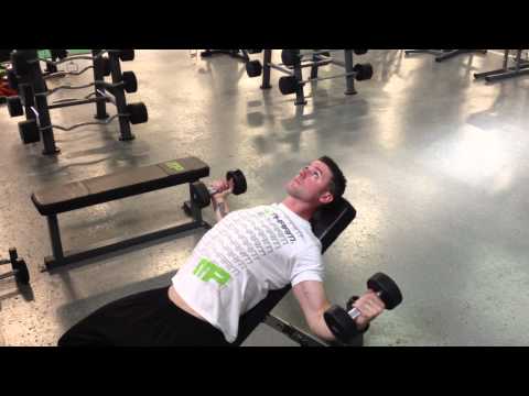 Incline Dumbbell Fly 4 Count Stretch At Bottom