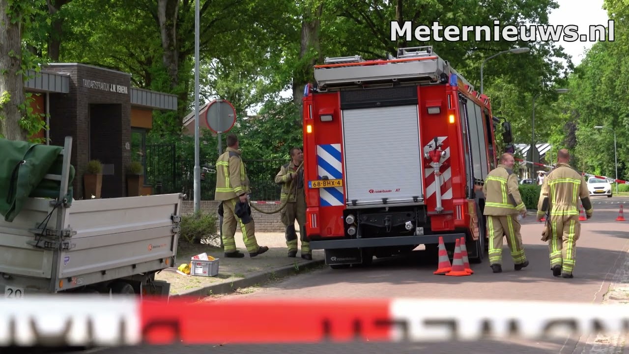 Gaslek naast school in Annen(Video)
