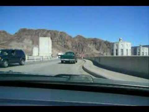 Driving over the Hoover Dam - US 93 ...