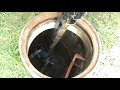 Trenchless Sewer Replacement Pipebursting manhole exit